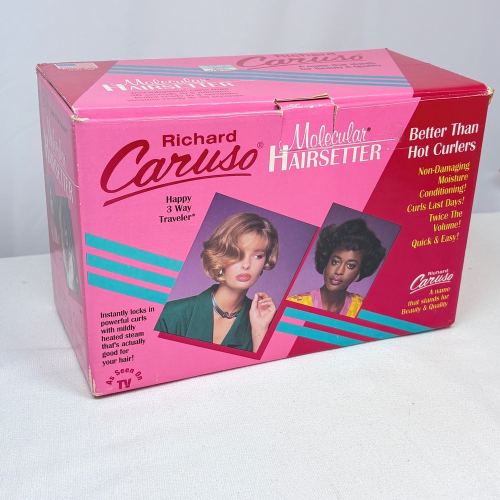 Vintage Caruso Molecular Hairsetter Happy 3 Way Traveler H001  Steam Curlers